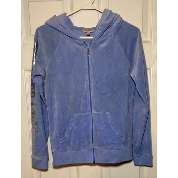 Juicy Couture Jackets & Blazers - Juicy Couture full zip sky blue women’s jacket.‎ Size small